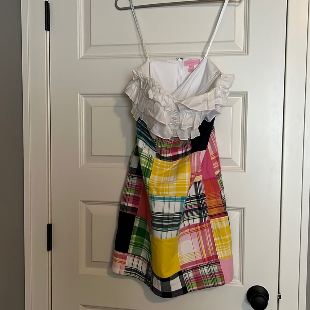 EUC madras strapless lilly pulitzer dress
